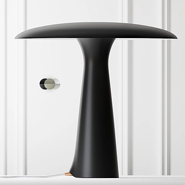 Sleek Shelter Table Lamp - 3 Colors 3D model image 1 