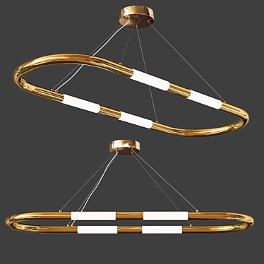 Elegant Nuage Pendant Light 3D model image 1 