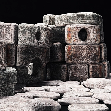 Ancient Stone Dolmen: High-Quality 3D Model 3D model image 1 