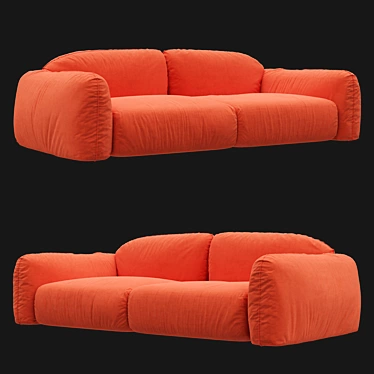 Elegant BUSNELLI Piumotto Sofa 3D model image 1 