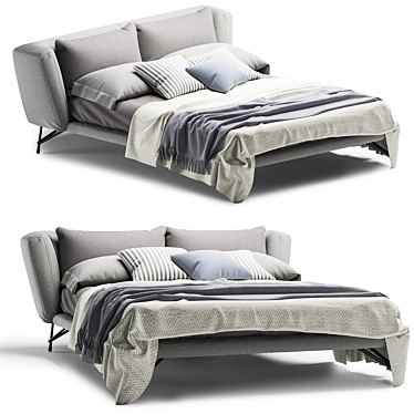 Modern Italian Bed: Lennox by Agnoletto 3D model image 1 
