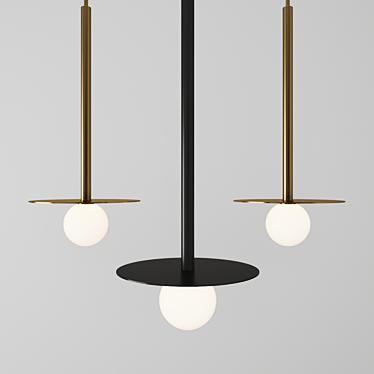Nodes Pendant: Sleek and Elegant Design 3D model image 1 