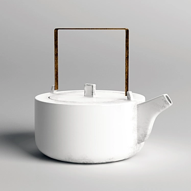 Elegant HK Living Kyoto Teapot 3D model image 1 