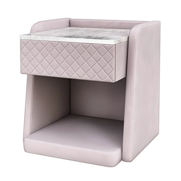 Stylish Modern Nightstand 3D model image 1 