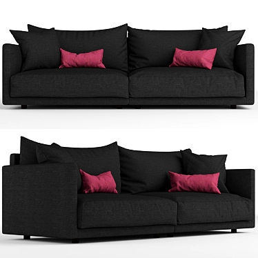 Stylish Novamobili Mac Sofa 3D model image 1 
