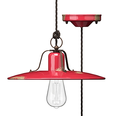 Ferroluce Country c1442 Pendant Light 3D model image 1 