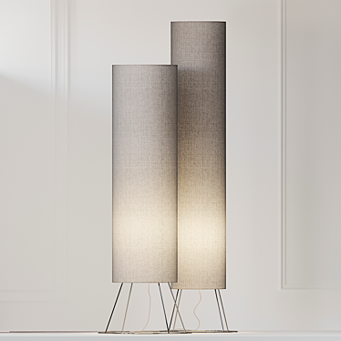 Elevate your space with Adriani e Rossi CILINDRO floor lamp 3D model image 1 