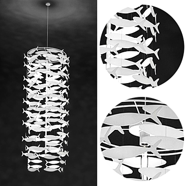 Ocean Inspired Chandelier 3D model image 1 