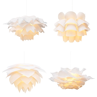 Elegant Chandelier Collection_27: Andelle, Knappa, Krusning 3D model image 1 