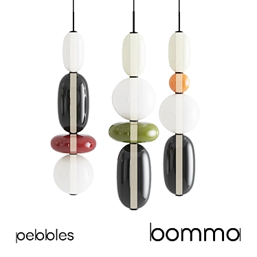 Vibrant Glow: Bomma Pebbles Collection 3D model image 1 