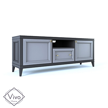 Vivo Home OM Metropolitan TV Cabinet 3D model image 1 