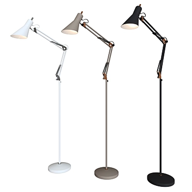 Norden 01033/1: Modern Loft Style Floor Lamp 3D model image 1 