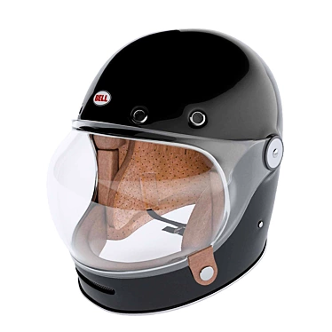 Sleek Bell Bullitt Motorcycle Helmet 3D model image 1 