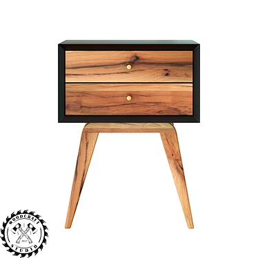 Dastin Bedside Table - Quality Woodcraft 3D model image 1 