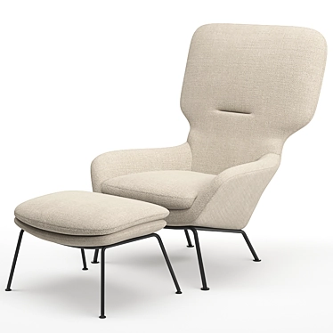 Sophisticated BoConcept Dublin Armchair 3D model image 1 