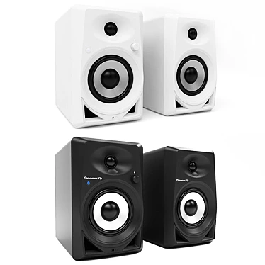 Pioneer DM-40 Compact Active Speakers 3D model image 1 