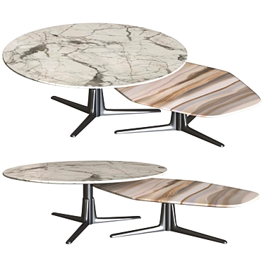 Flexform Sveva Tables: Stylish and Functional 3D model image 1 