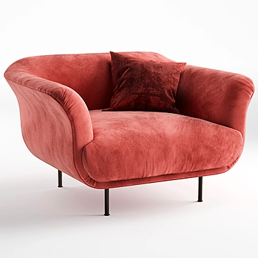 Alberta Armchair: A Stylish Creation by Yonoh Creative Studio 3D model image 1 