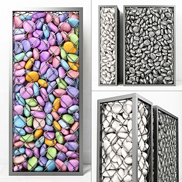 Gabion Pebbles: Small, Durable, Versatile 3D model image 1 