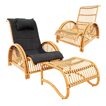 Paris Chair and Foot Stool
