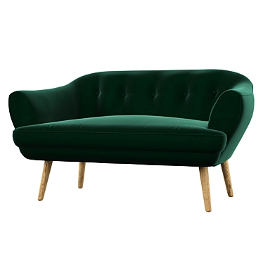 Comfy Keaton Loveseat: Find Cozy Comfort 3D model image 1 