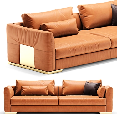 Elegant Cantori Montecarlo Sofa 3D model image 1 