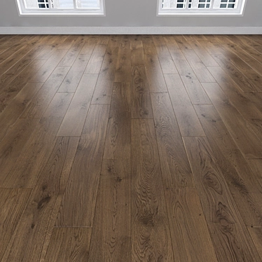 Oak Parquet: Herringbone, Linear, Chevron 3D model image 1 