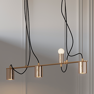 Tyson Modula 1500mm Totem Pendant Light 3D model image 1 