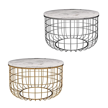 Sleek Angelica Table: Modern Living 3D model image 1 