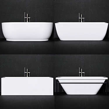 Luxurious Duravit Bath Set 3D model image 1 