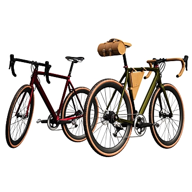 Modern bicycle in two shades