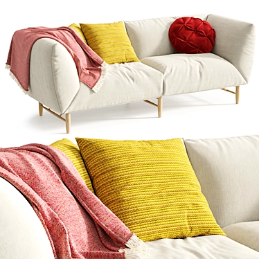 Copla Sofa: Stylish Comfort for Your Home 3D model image 1 