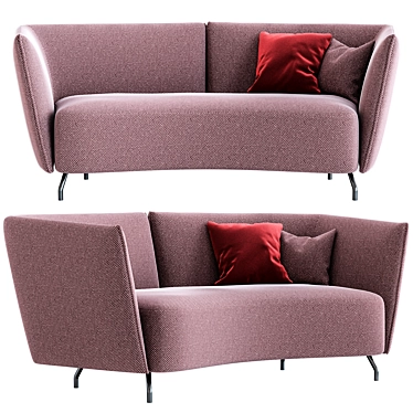 Elegant Bonaldo Arno Sofa: Modern Comfort and Style 3D model image 1 