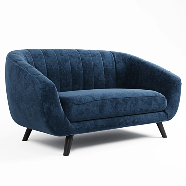 Velvet Sofa Signal Elite 2 3D model image 1 