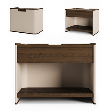 Holly Hunt Spencer Nightstand: Sleek and Stylish 3D model image 1 