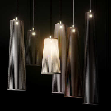 PABLO SOLIS Pendant Lamp - Unique Lighting Fixture 3D model image 1 