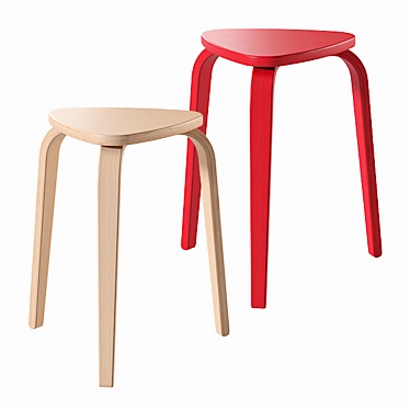 IKEA Curre Stool - Stylish and Compact! 3D model image 1 