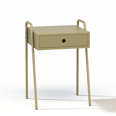 Jysk Stavern Olive Bedside Table 3D model image 1 