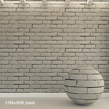 Authentic Brick Wall Texture 3D model image 1 