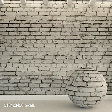 Vintage Brick Wall Material 3D model image 1 