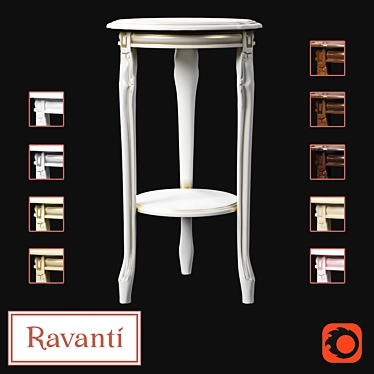 Ravanti Flower Stand No. 8/1 - Elegant and Versatile 3D model image 1 