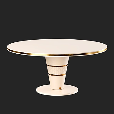 Elegant Round Dining Table 3D model image 1 