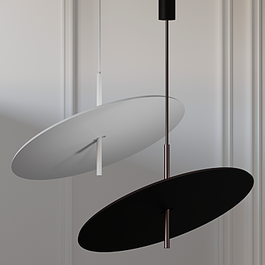 Luxury Glow: iCone Luce Lua 60 Pendant 3D model image 1 