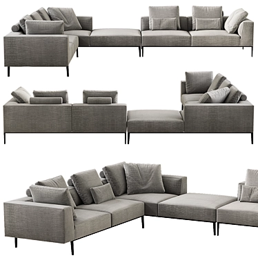 Modern B&B Italia Michel Effe Sofa 3D model image 1 