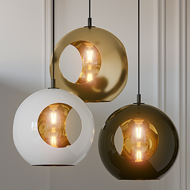 Modern BUBA Suspension Light by Viso 3D model image 1 