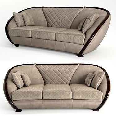 Elegant Modigliani Sofas: Luxury and Comfort 3D model image 1 