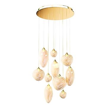 Elegant Ideal Lux Baco Chandelier 3D model image 1 