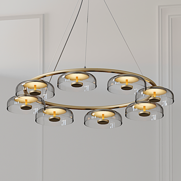 BLOSSI 8 Pendant: Elegant and Luxurious Chandelier 3D model image 1 