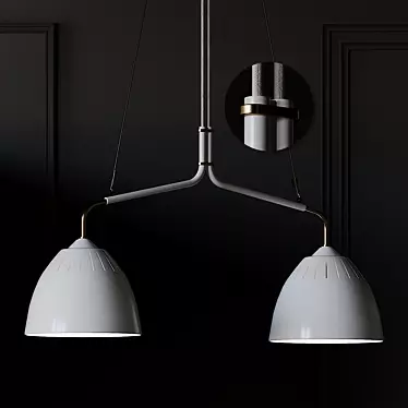 ORSJO Lean Pendant Light: Sleek and Elegant Ceiling Lighting Solution 3D model image 1 