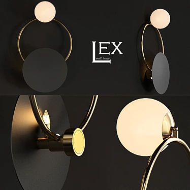Modern Hex Pendant Light 3D model image 1 